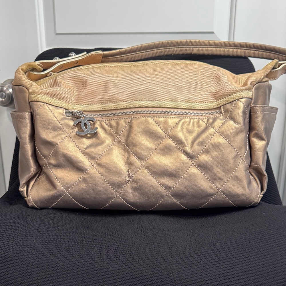Chanel Metallic Gold Quilted Bag